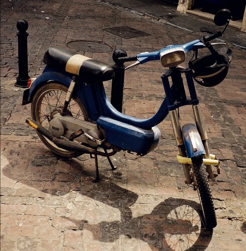 old moped